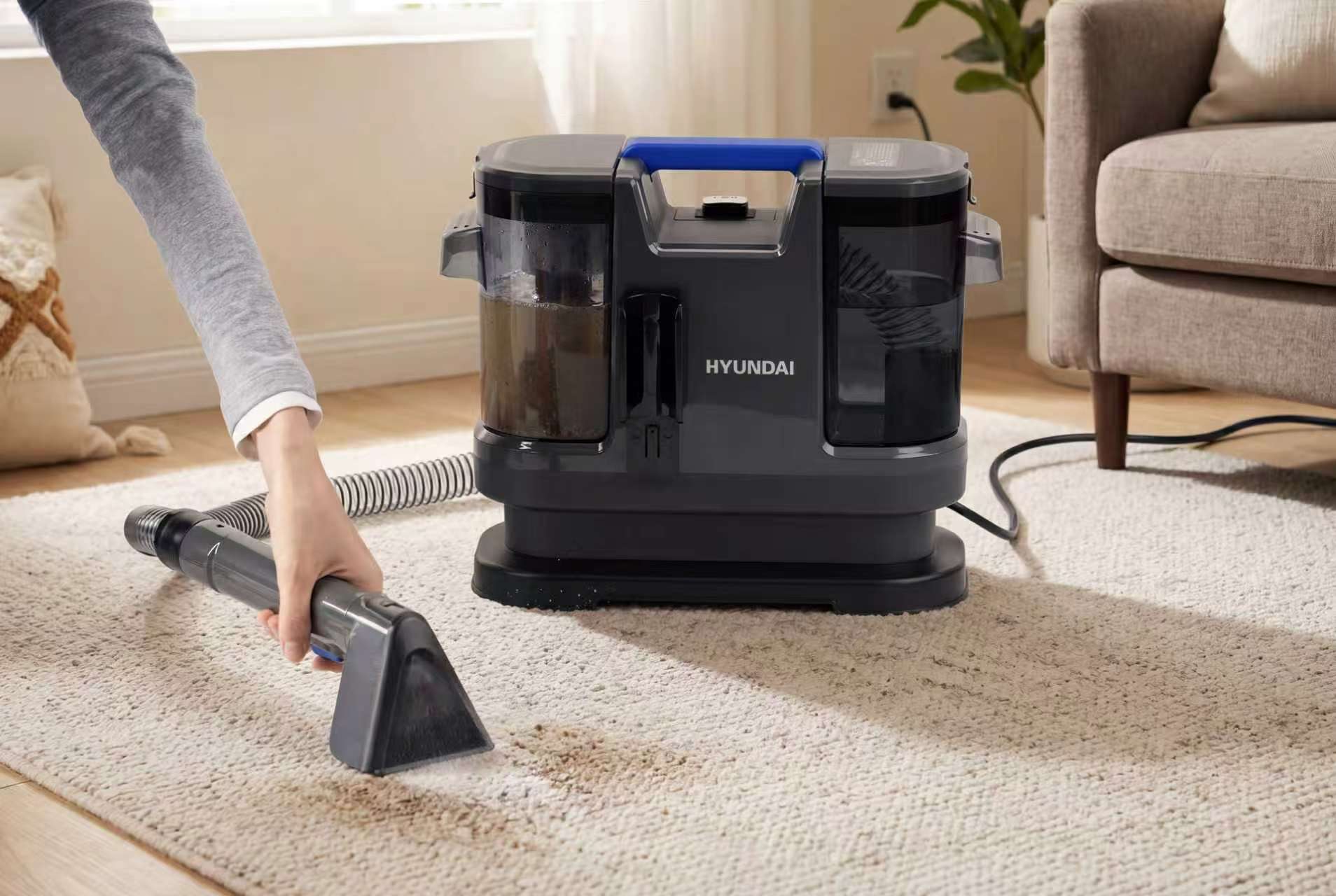 Hyundai Electronics  - Elektrische Vlekkenreiniger - 2 in 1 Koud en Warm Water