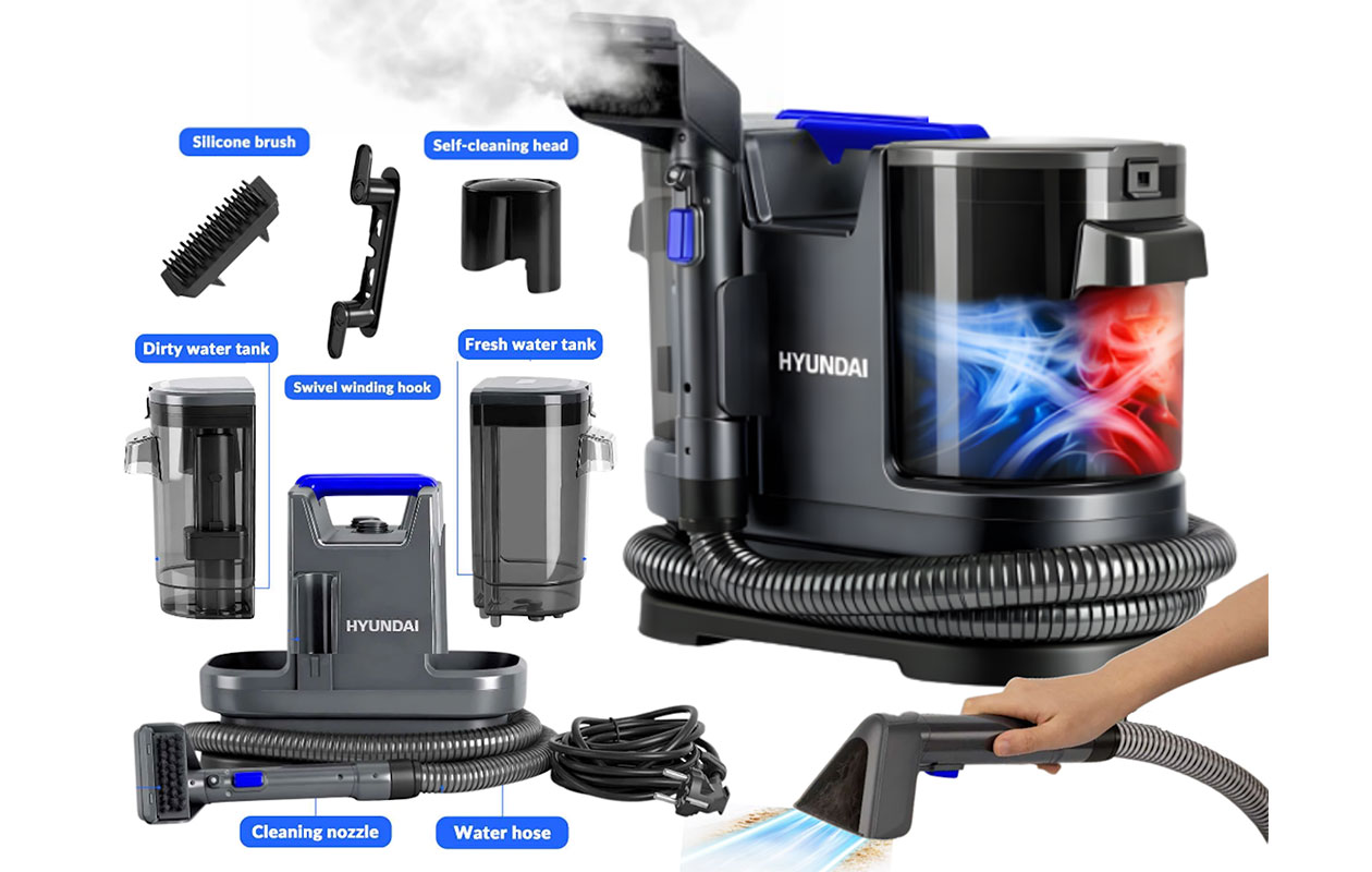 Hyundai Electronics - 1400W - Nettoyeur de taches électrique