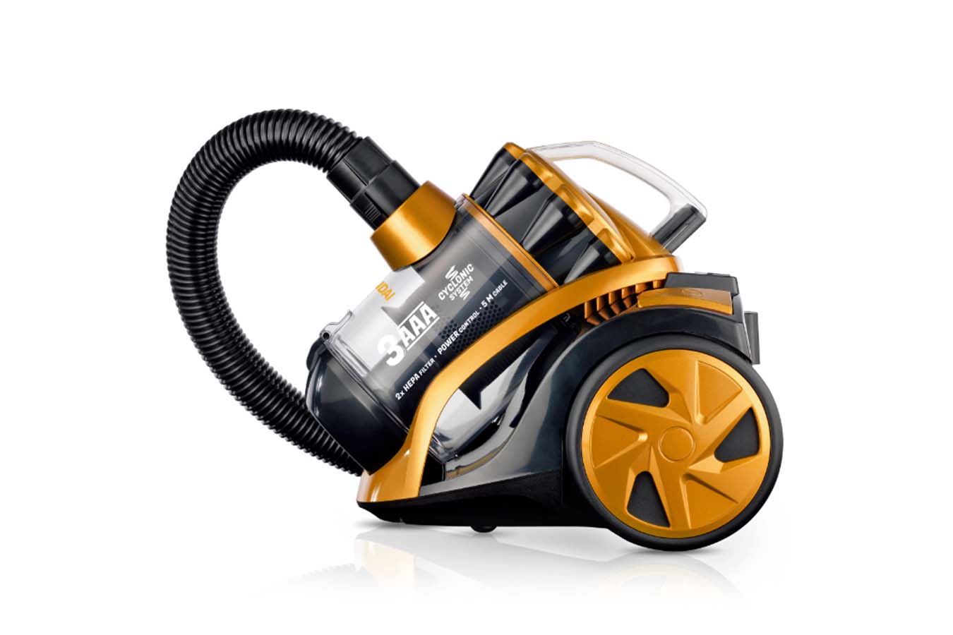 Hyundai Electronics - Cycloon stofzuiger 800W - Zwart/goud