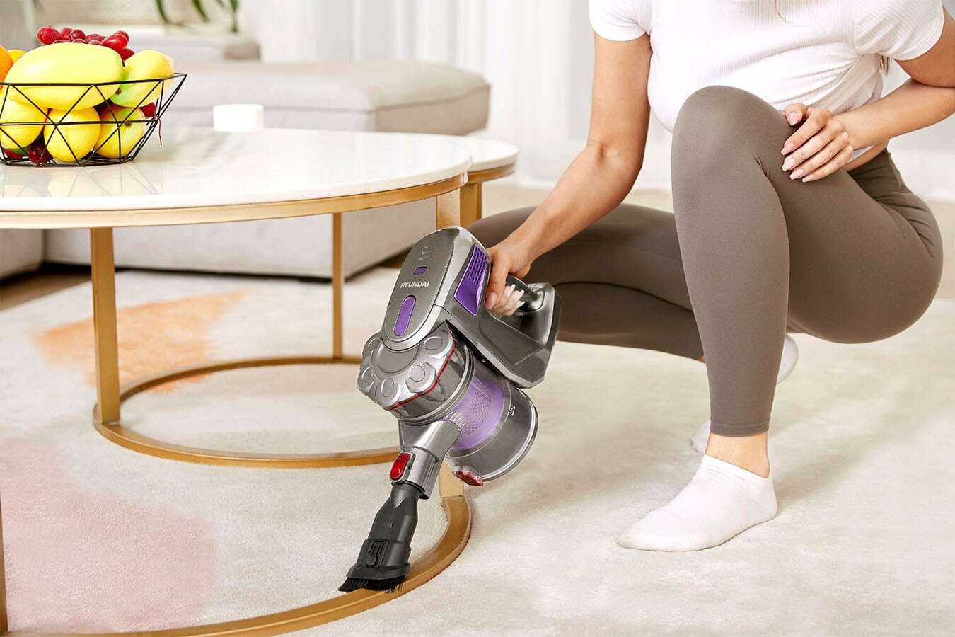 Hyundai Electronics - Draadloze steelstofzuiger - 100 watt - Rainbow