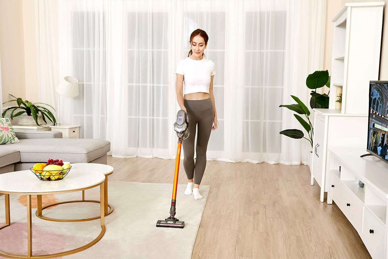 Hyundai Electronics - Draadloze steelstofzuiger - 100 watt - Rainbow