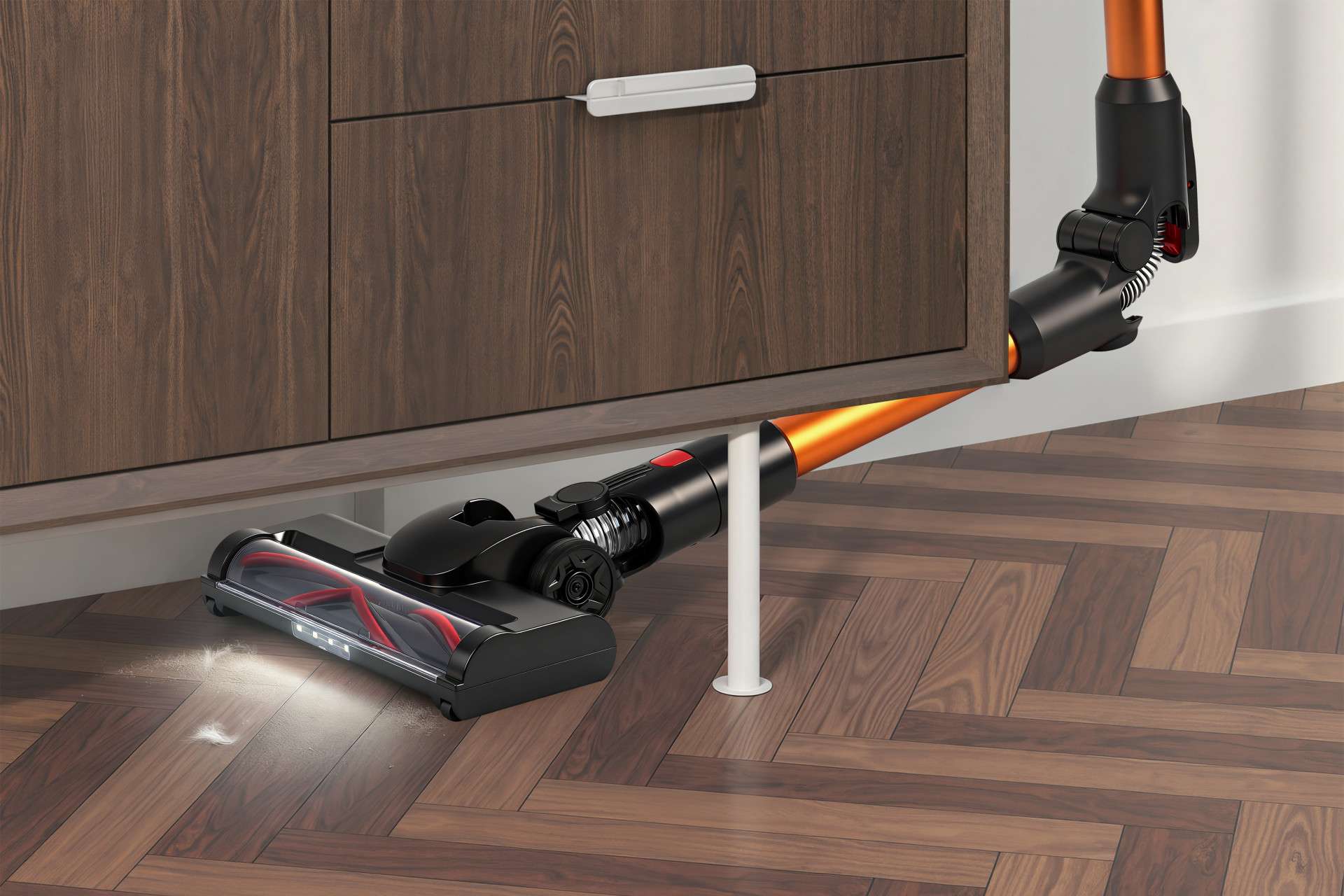 Hyundai Electronics - Draadloze Steelstofzuiger - 140W Flexi Pro - Sunrise - Met Knikstang