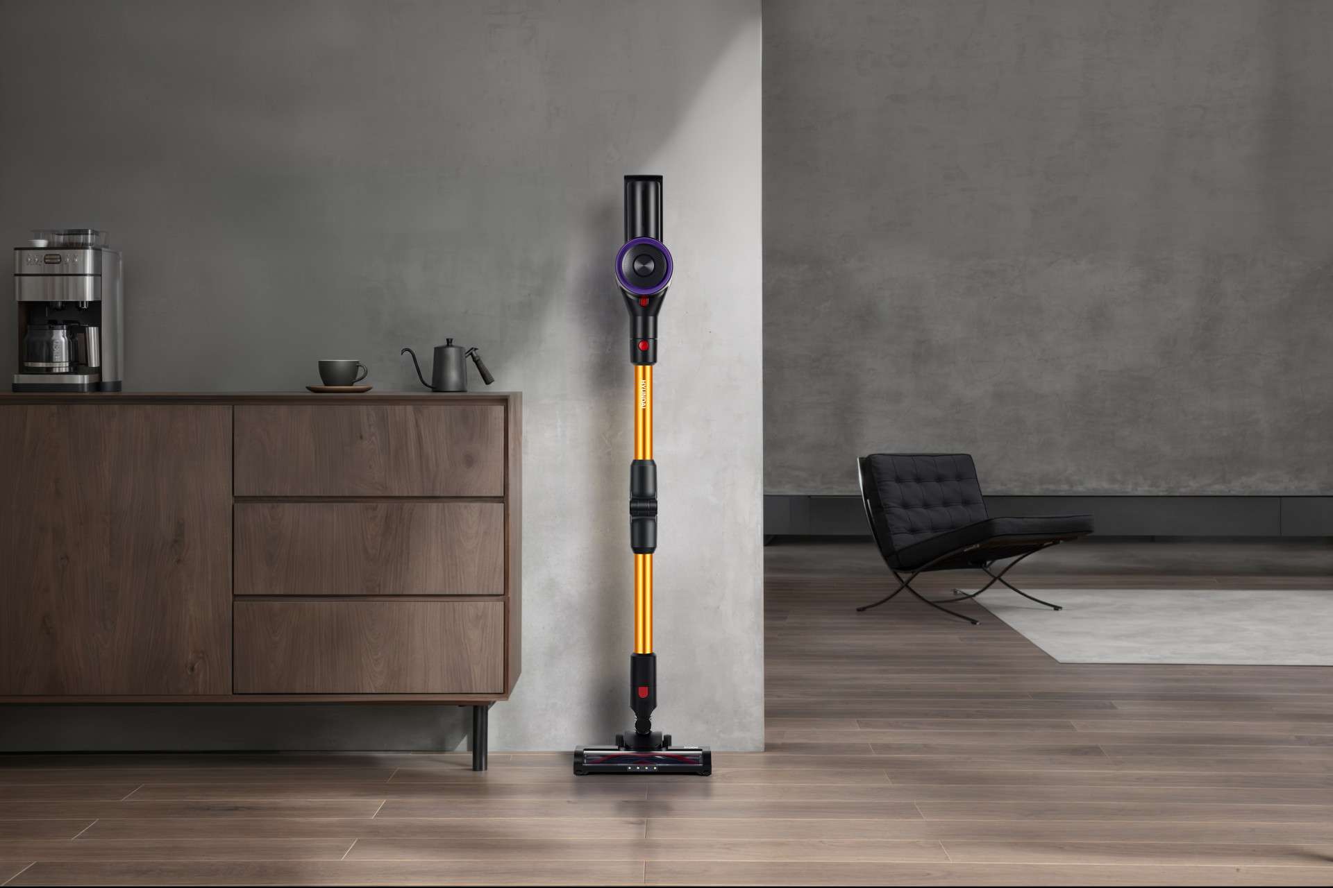 Hyundai Electronics - Draadloze Steelstofzuiger - 140W Flexi Pro - Sunrise - Met Knikstang