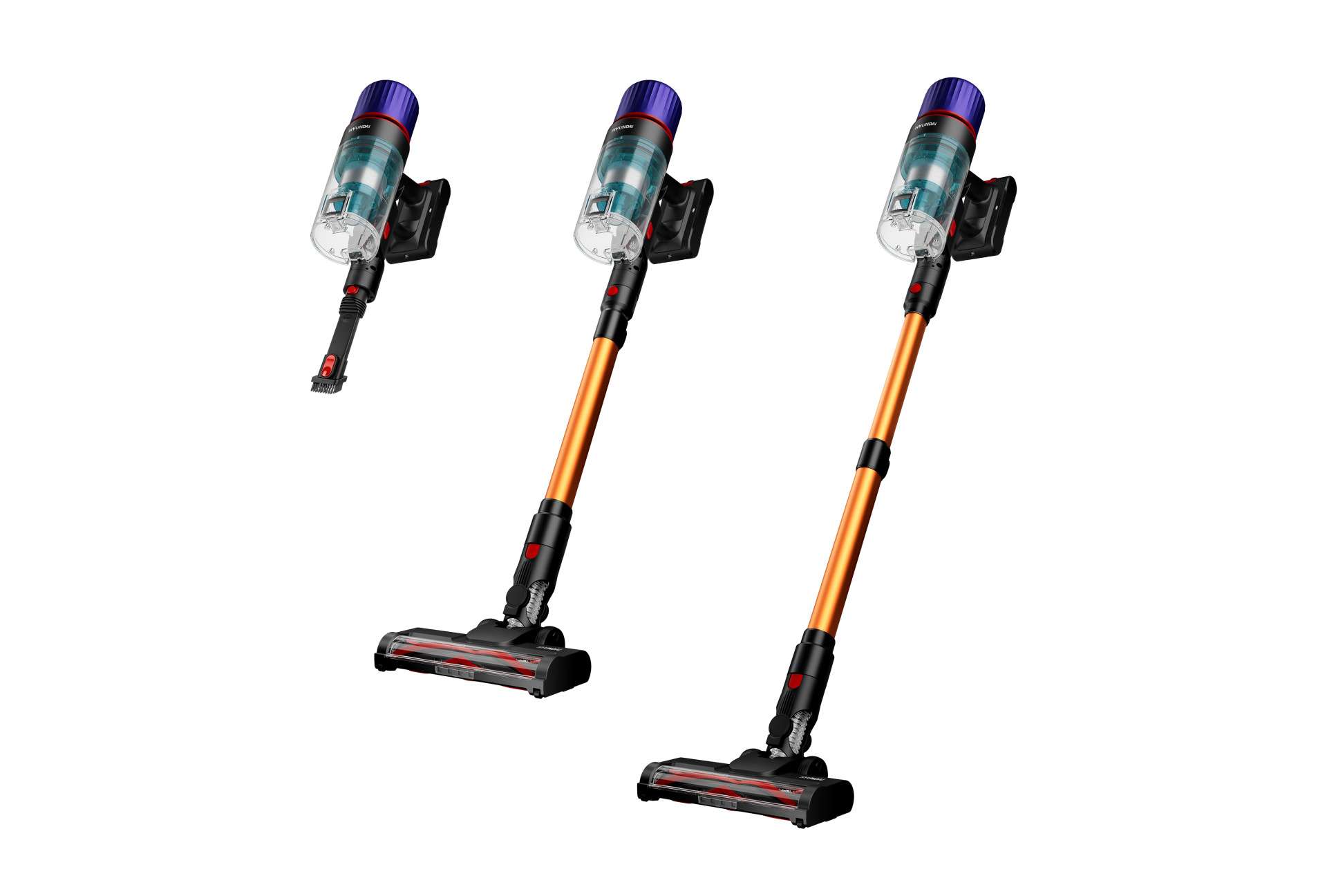 Hyundai Steelstofzuiger met Oplaad- & Leegstation – Vortex Pro