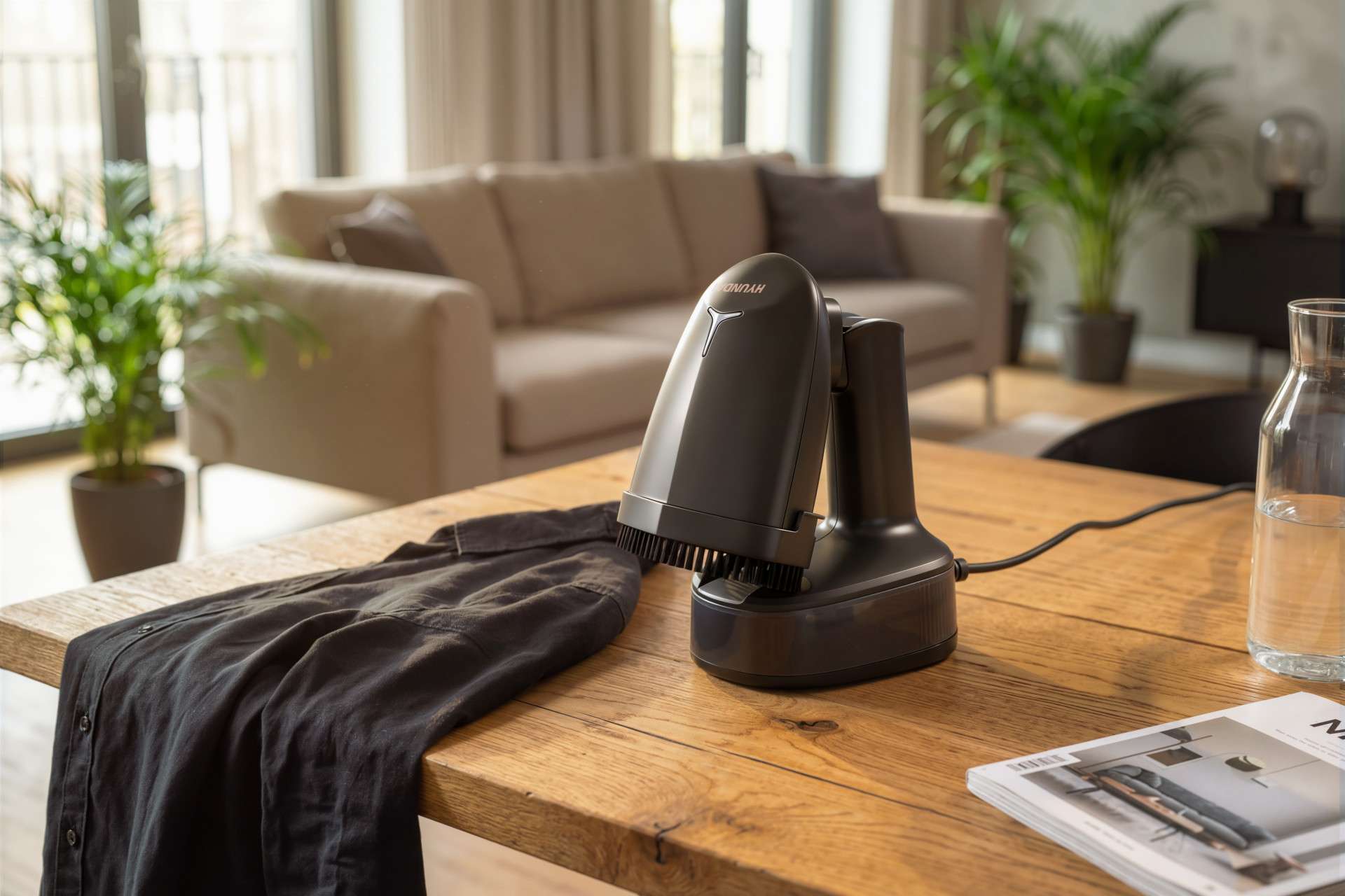 Hyundai Electronics - Draagbare en Opvouwbare Handheld Kledingstomer - 1200W - Zwart