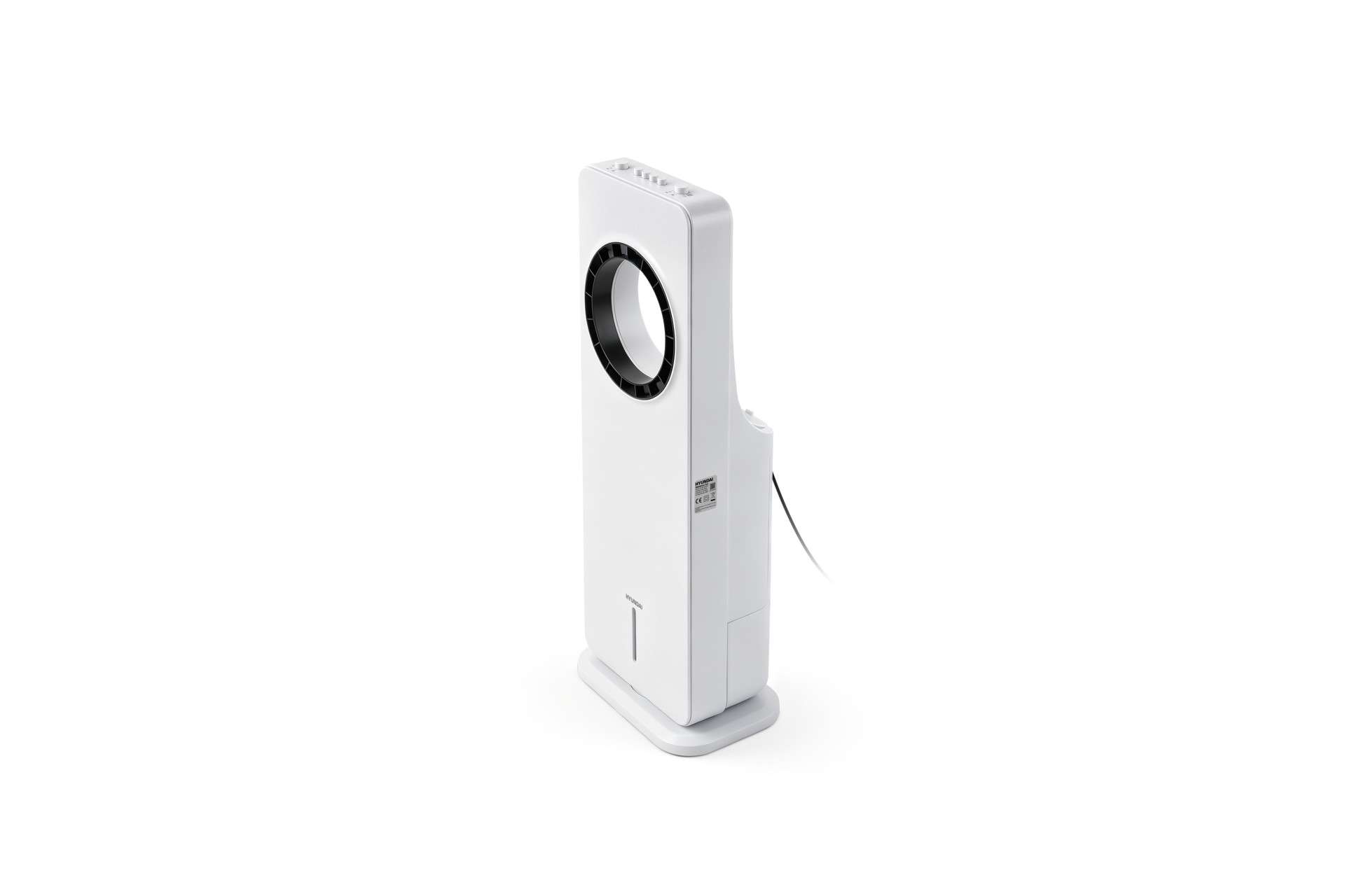 Hyundai Electronics - Ventilateur sans pales Premium 65W - avec 3 vitesses et refroidissement par eau - 4L - Blanc