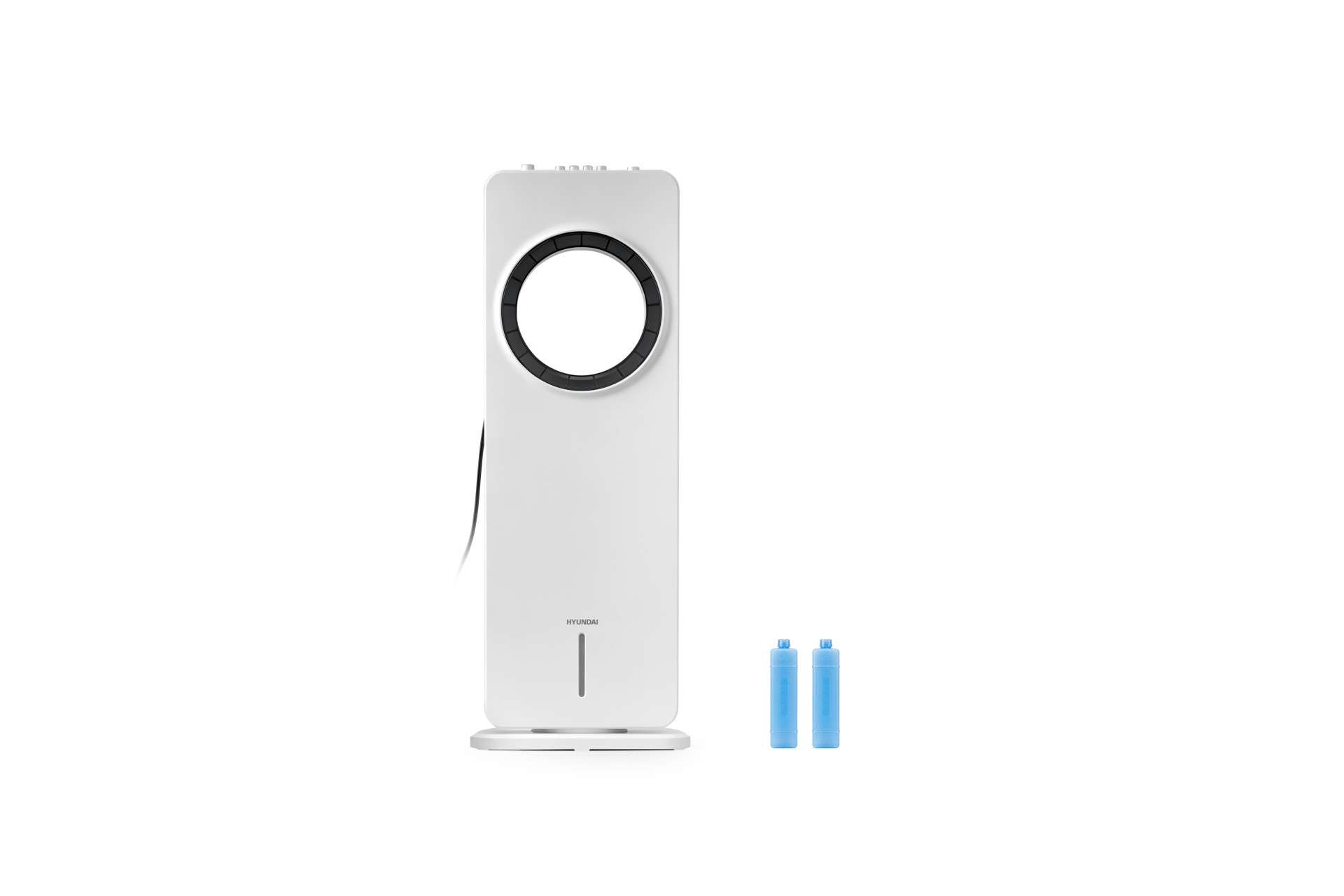 Hyundai Electronics - Ventilateur sans pales Premium 65W - avec 3 vitesses et refroidissement par eau - 4L - Blanc