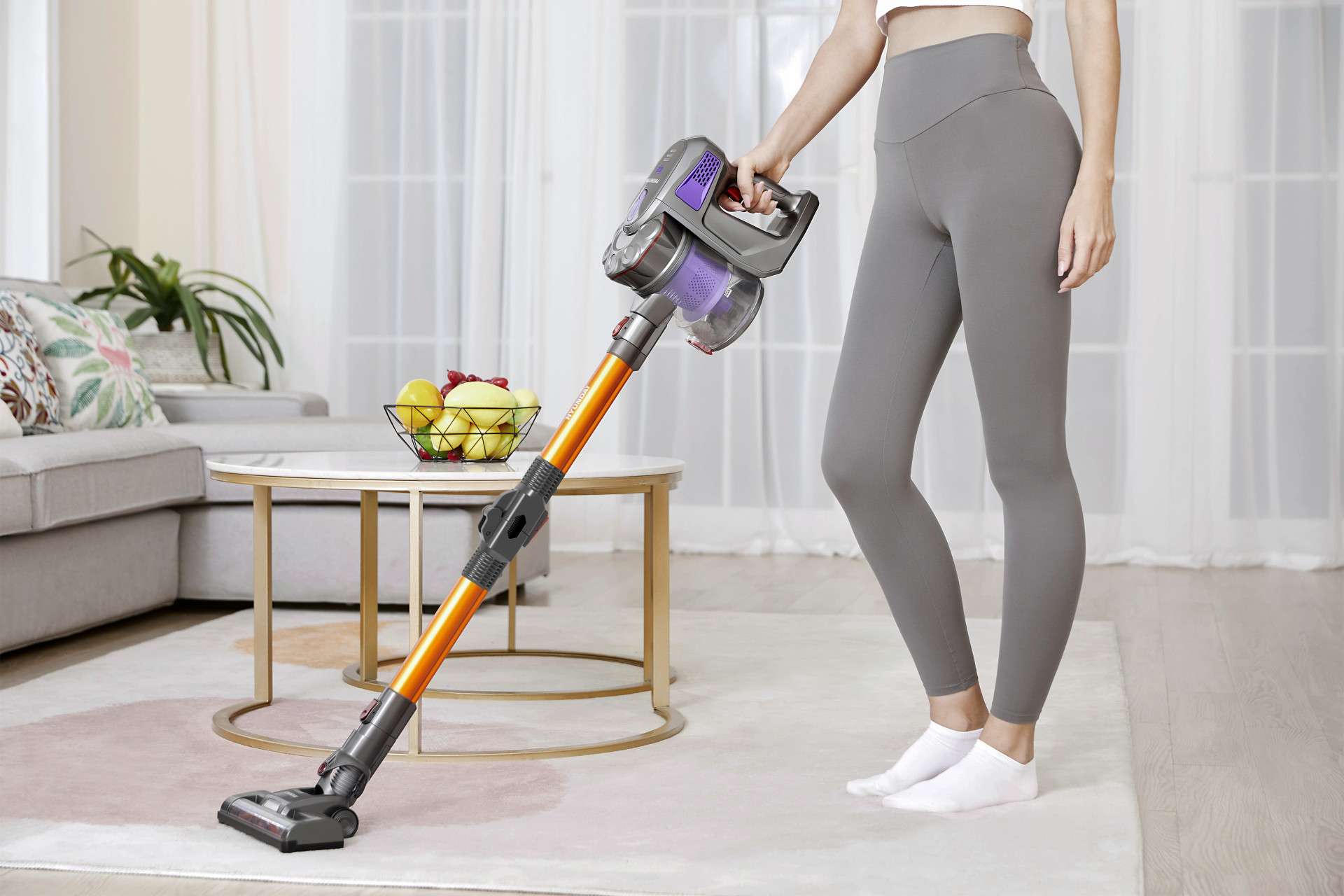 Hyundai Electronics - Flexibele draadloze steelstofzuiger met knikstang