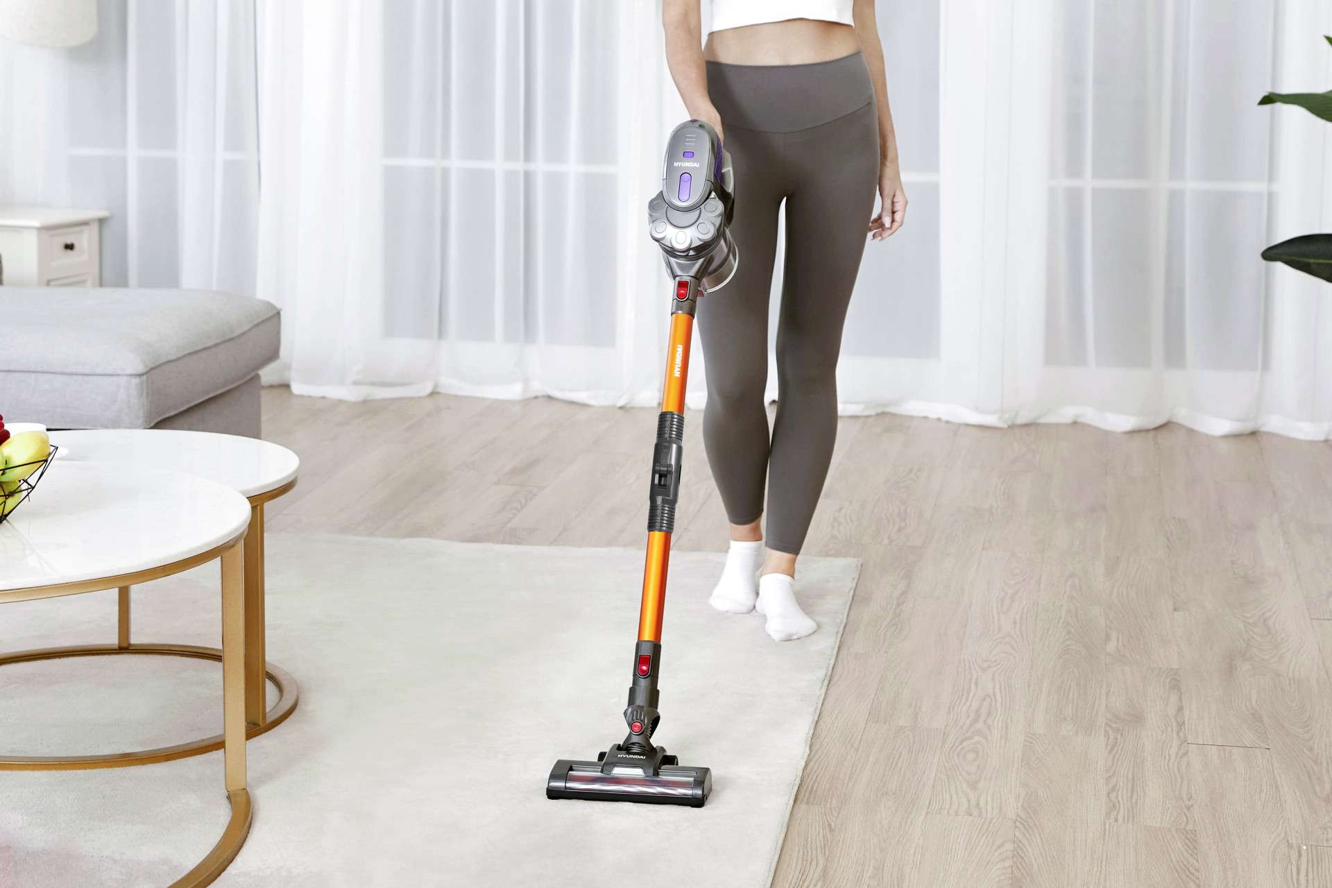 Hyundai Electronics - Flexibele draadloze steelstofzuiger met knikstang