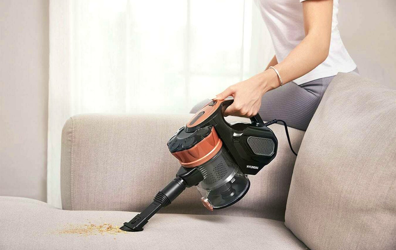 Hyundai Electronics - Aspirateur-balai - Léger - 600 Watts - Rose gold