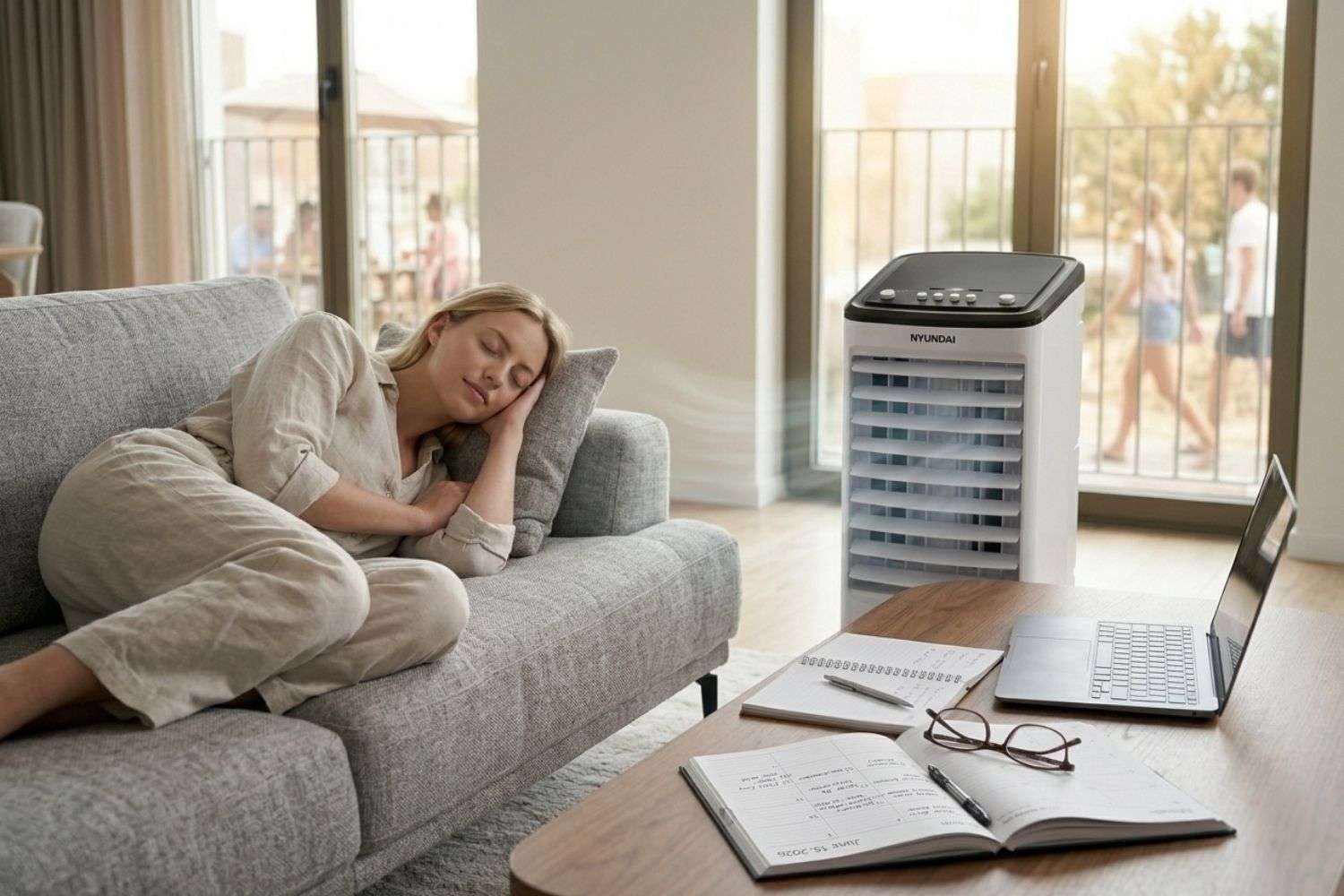 Hyundai Aircooler met 3 snelheden en waterkoeling