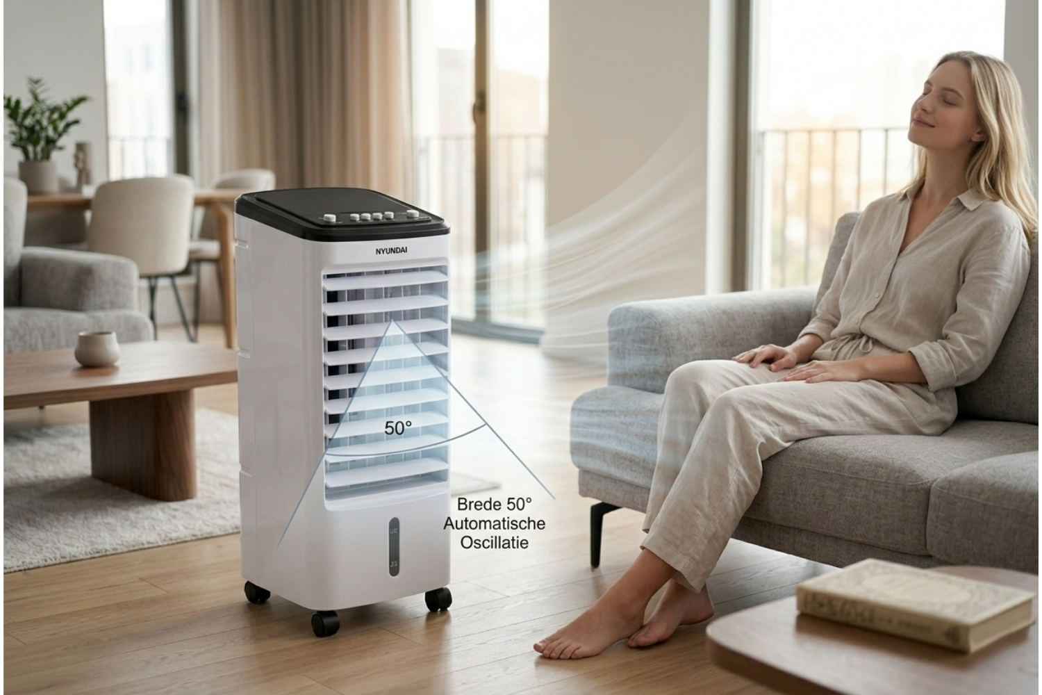 Hyundai Aircooler met 3 snelheden en waterkoeling