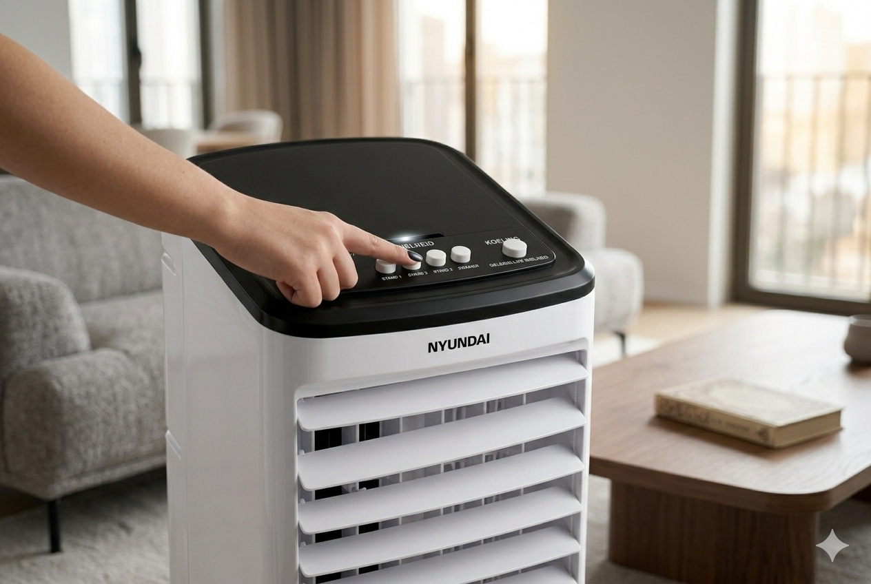 Hyundai Aircooler met 3 snelheden en waterkoeling