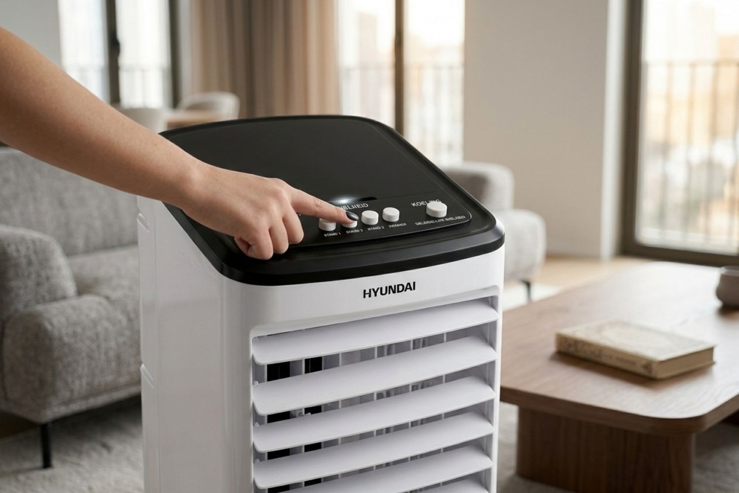 Hyundai Aircooler met 3 snelheden en waterkoeling