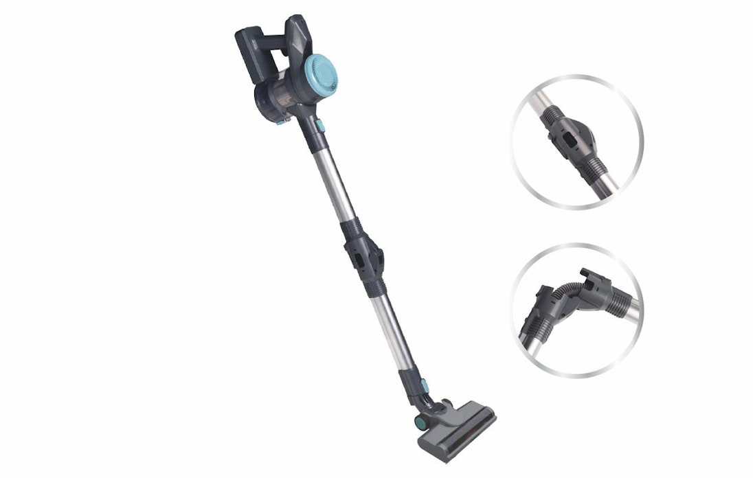 Nexxt 2-in-1 draadloze steelstofzuiger met knikfunctie