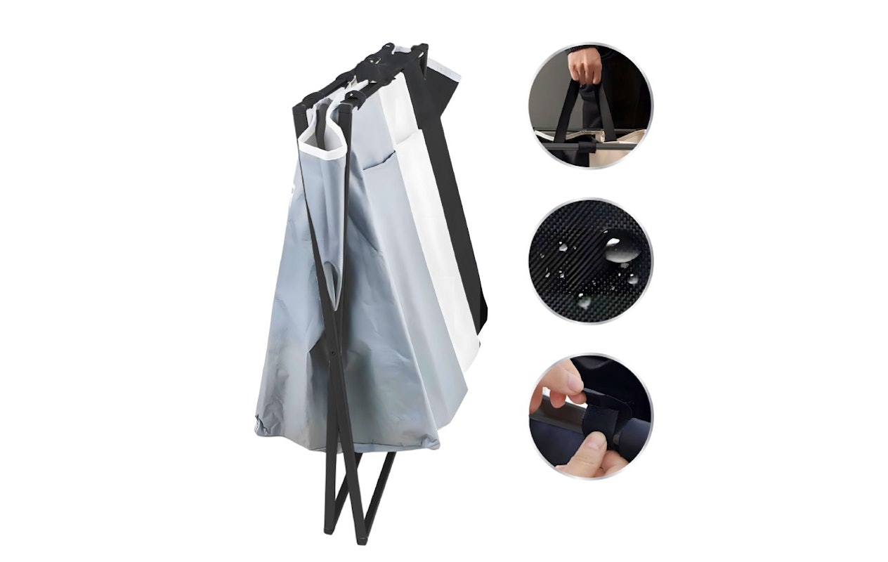 Nextxt - Panier à linge à 3 compartiments