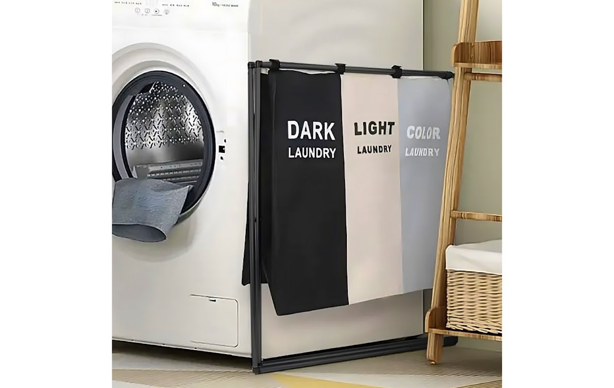 Nextxt - Panier à linge à 3 compartiments