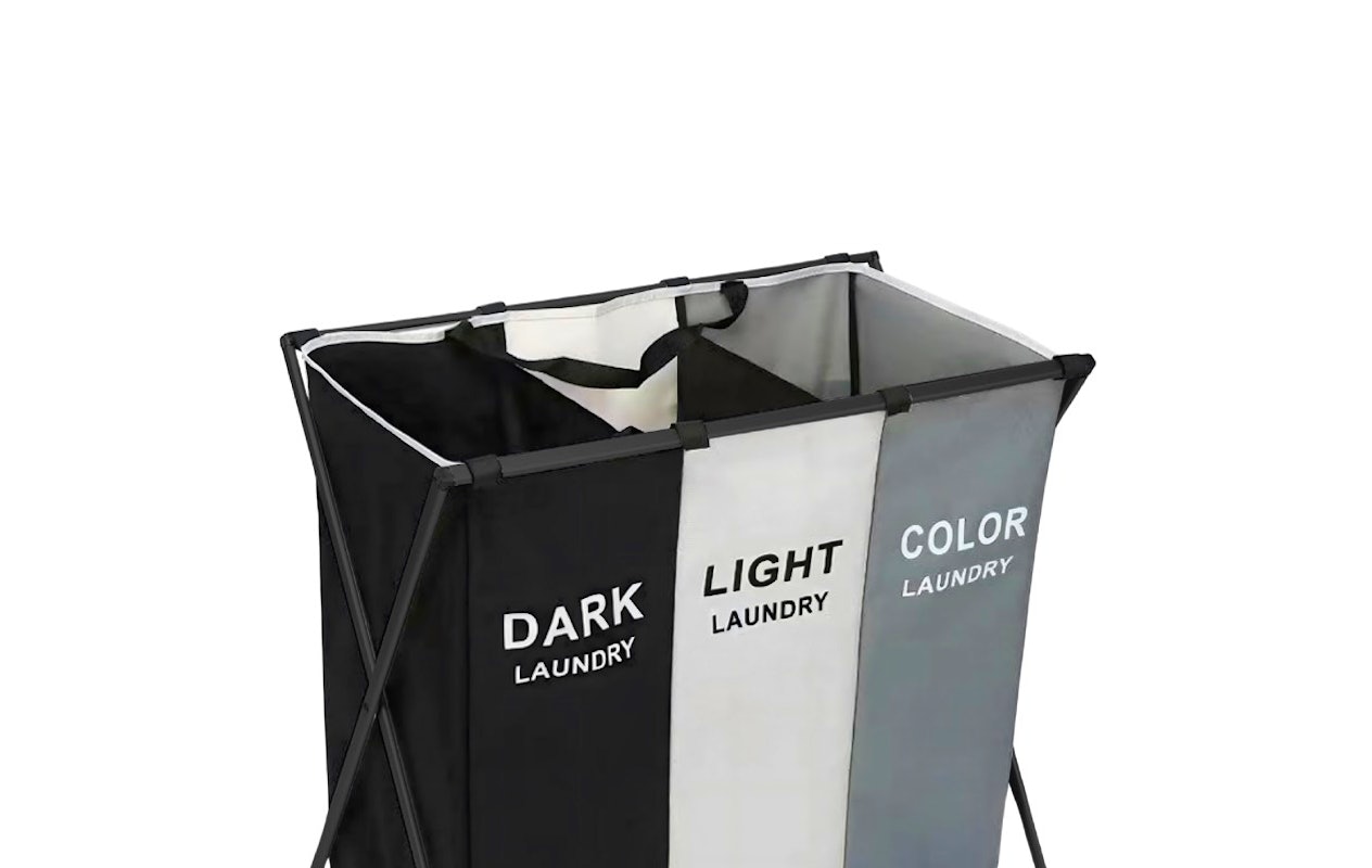 Nextxt - Panier à linge à 3 compartiments