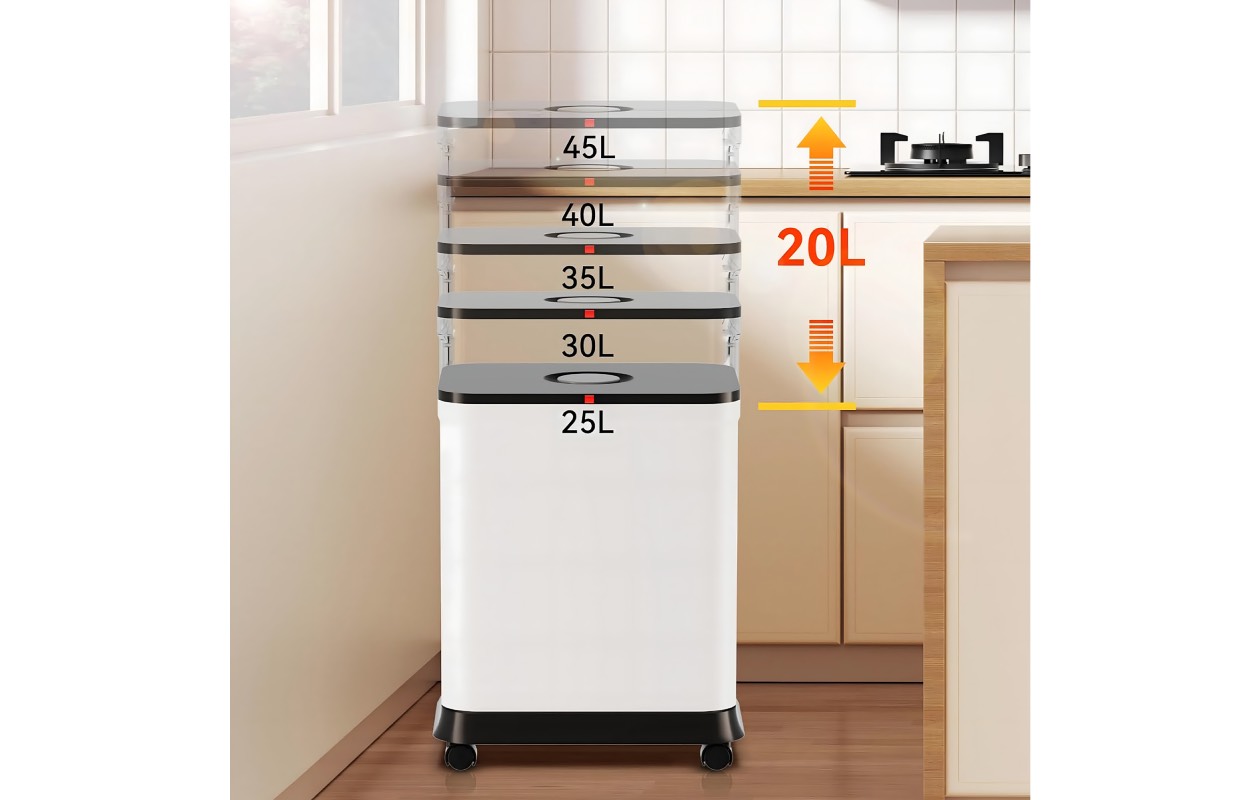 Nexxt - Opvouwbare afvalbak 45 liter