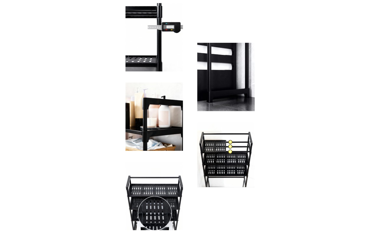 Nexxt - Rack de rangement & buanderie Noir