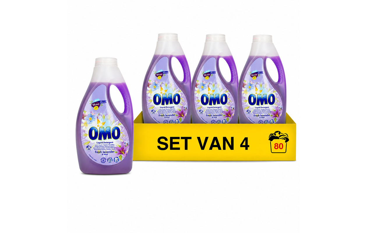 Omo wasmiddel 4x 1L