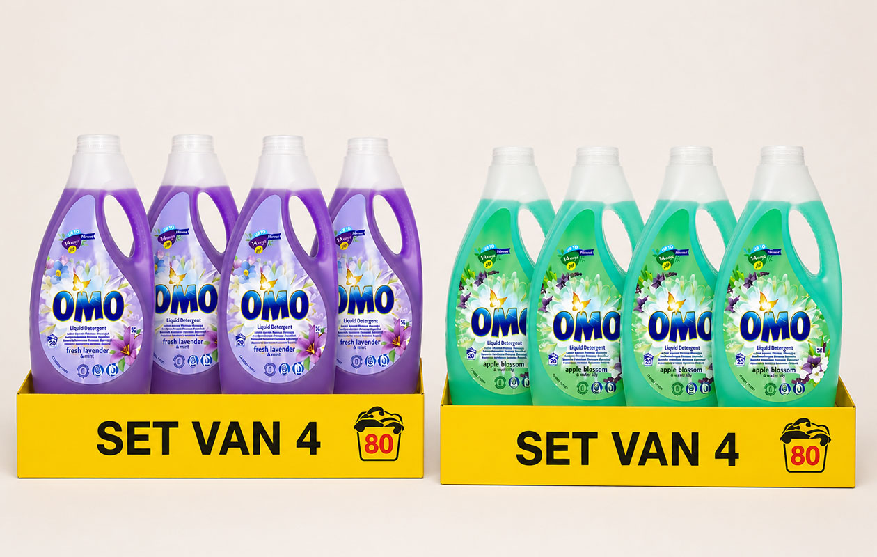 Omo wasmiddel 4x 1L