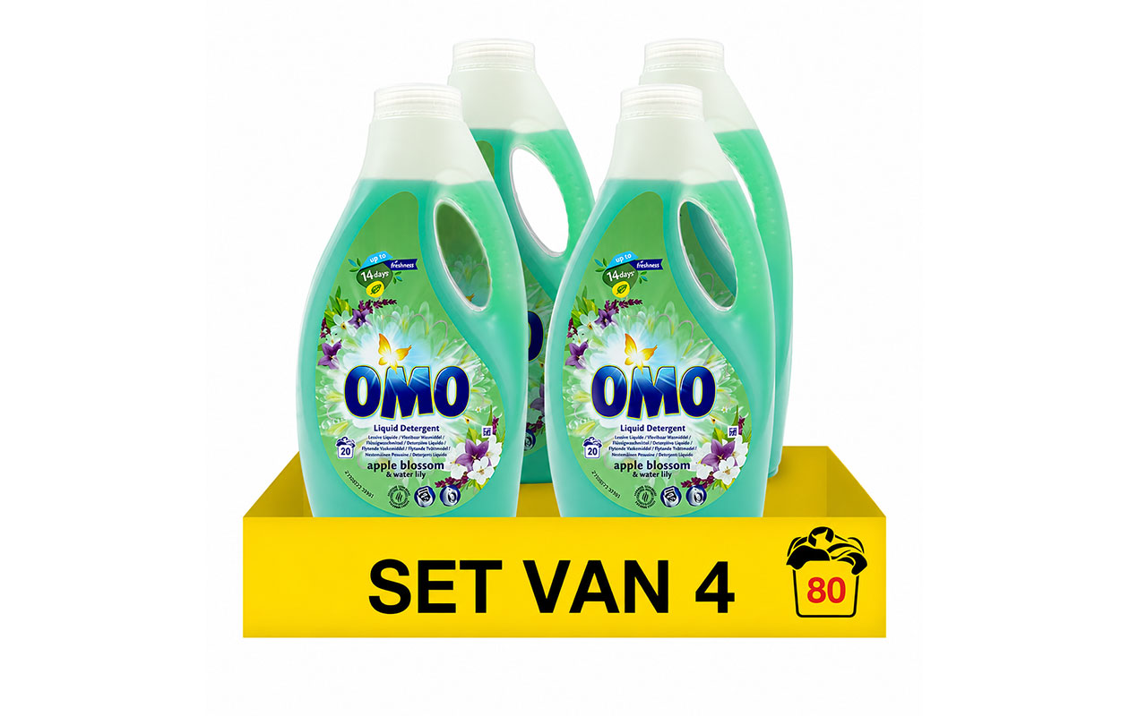 Omo wasmiddel 4x 1L
