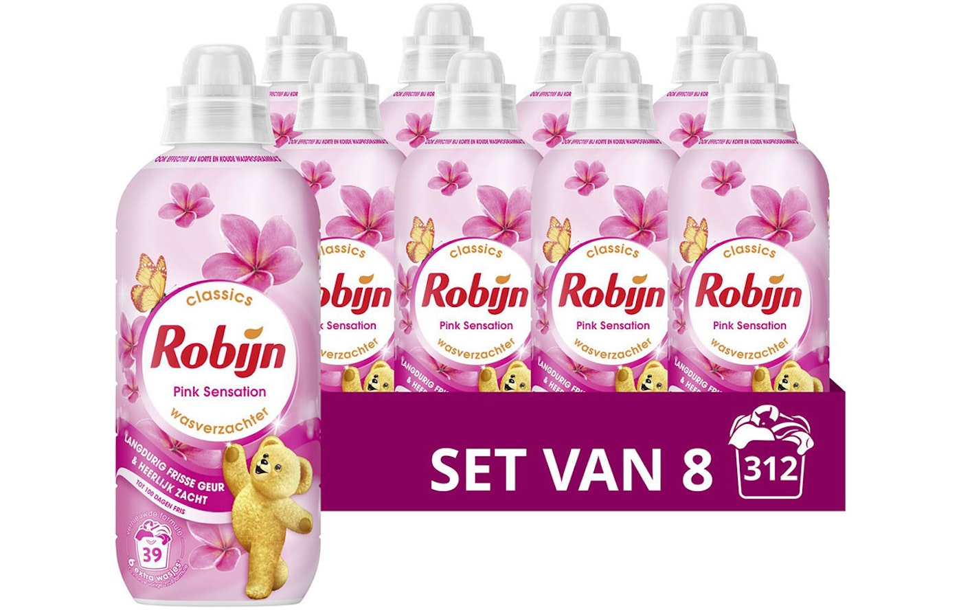 Robijn Wasverzachter Pink Sensation (8x780ml) 