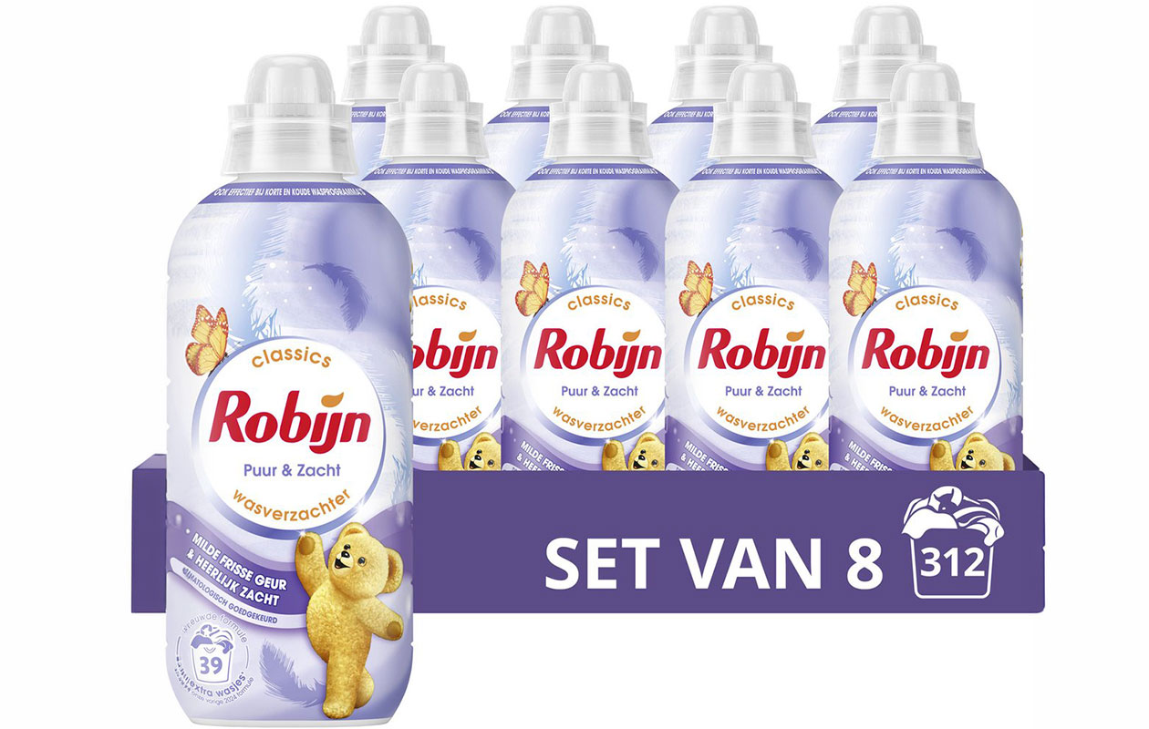 Adoucissant Robijn - Pur & Doux 39 lavages / 780 ml