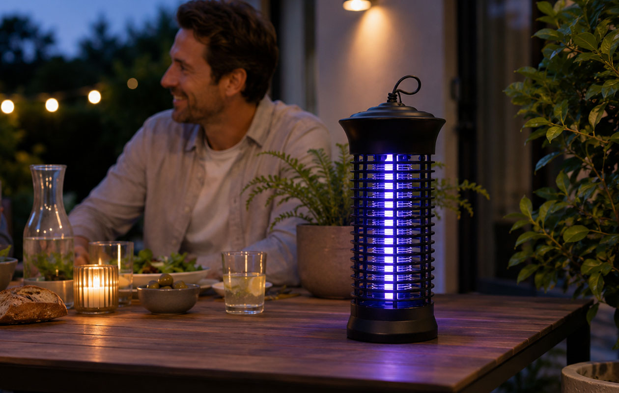 SINJI Lampe anti-moustiques LED - Noire