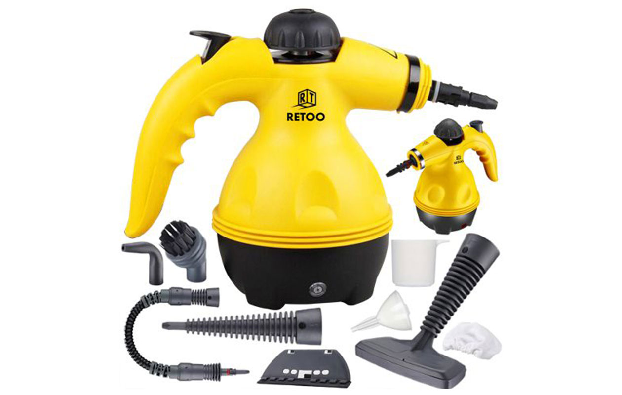 TechPro Home Ensemble nettoyeur vapeur et balai vapeur XXL