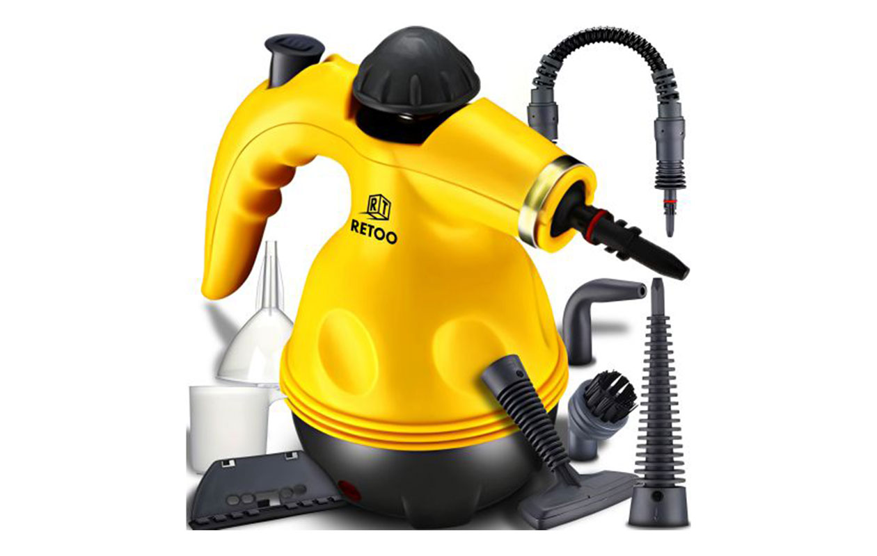TechPro Home Ensemble nettoyeur vapeur et balai vapeur XXL