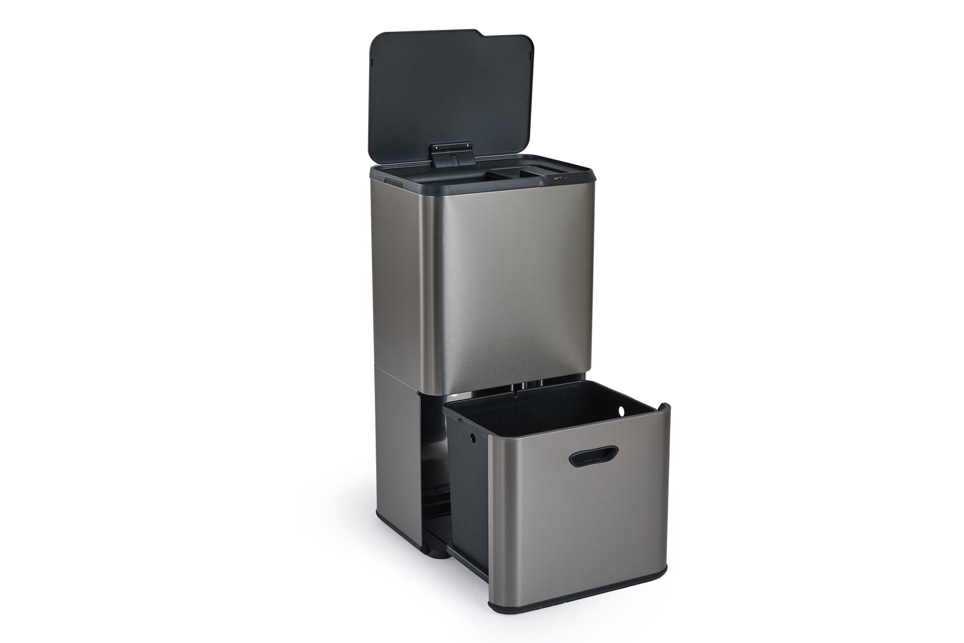 Umuzi Cleaning Prullenbak met sensor 63L - Metal grey