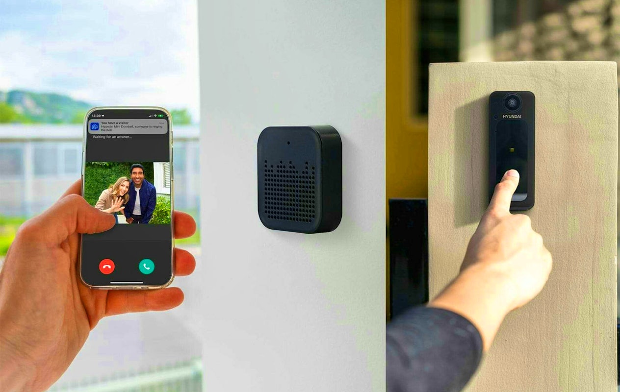 Sonnette vidéo Hyundai Home Smart avec récepteur