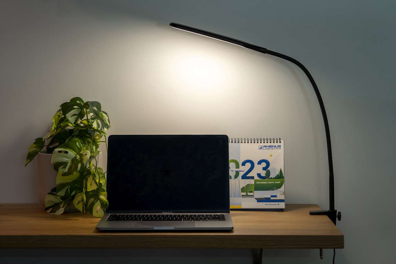 Hyundai Lighting - Luxe LED Bureaulamp - dimbaar, kantelbaar en met verstelbare klem