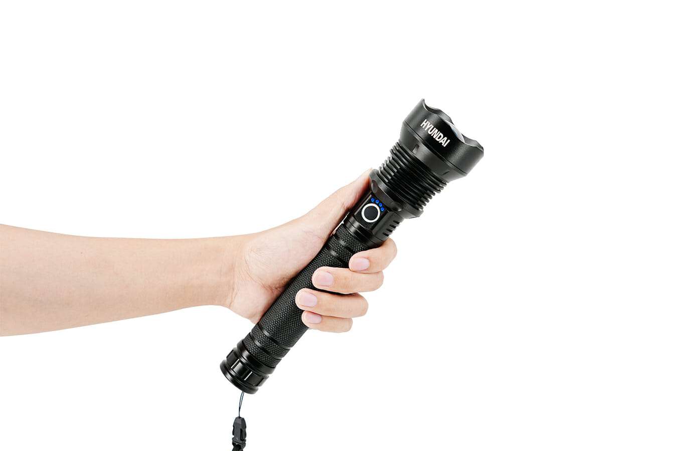 Hyundai Lighting - Lampe de poche en aluminium rechargeable via USB