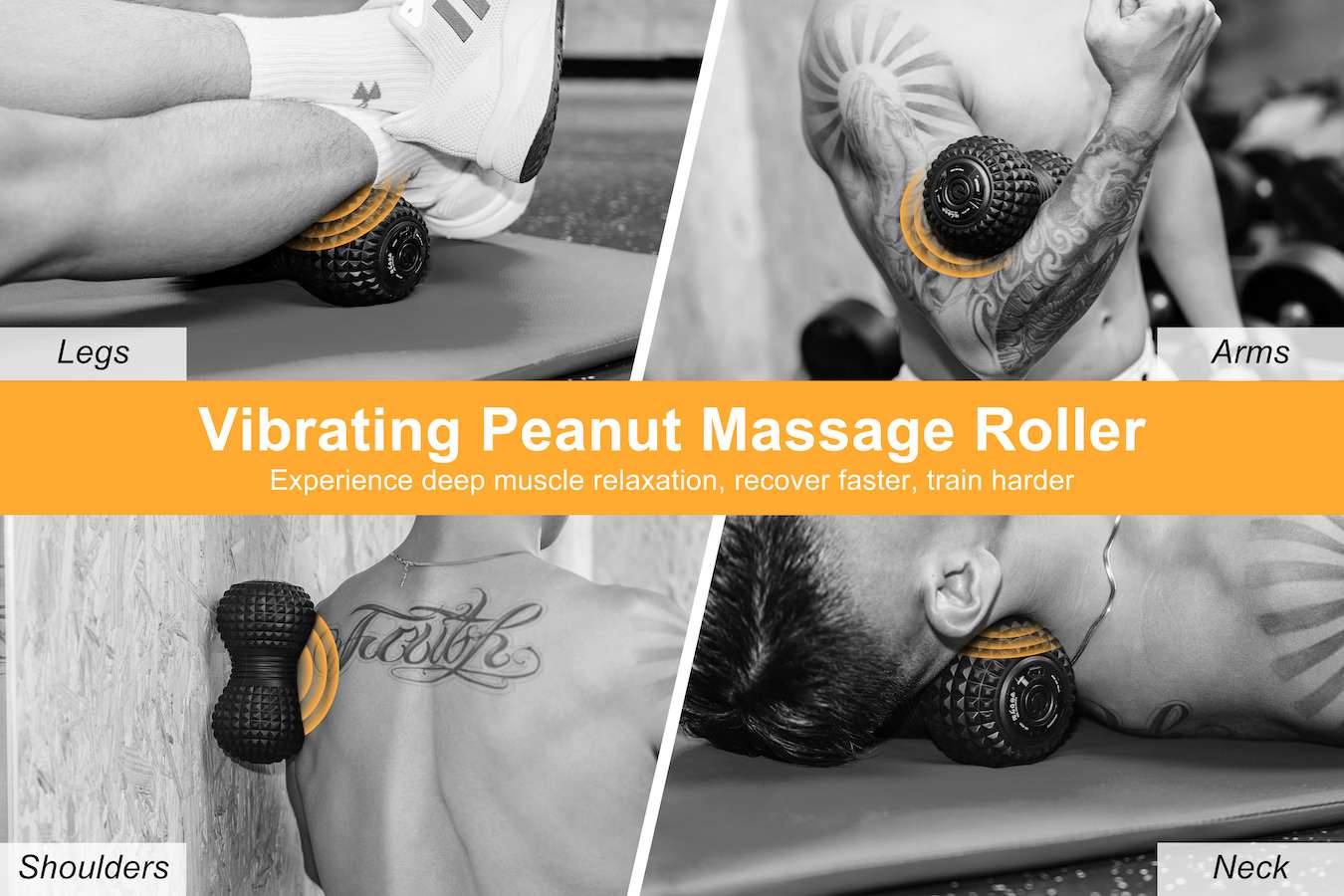 Hyundai vibrerende duo-massage roller 