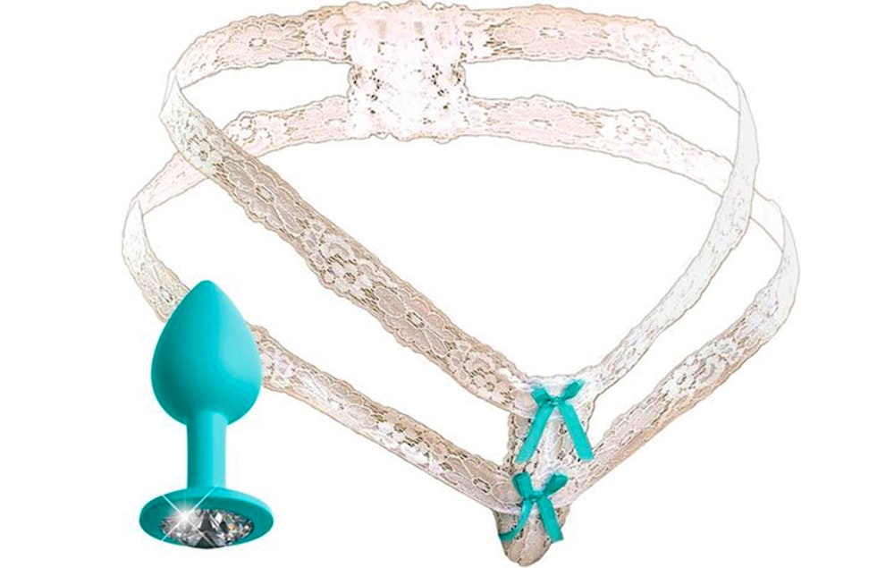  2 sexy slips XL-XXL met 2 buttplugs + erotisch speeltje + afstandsbediening