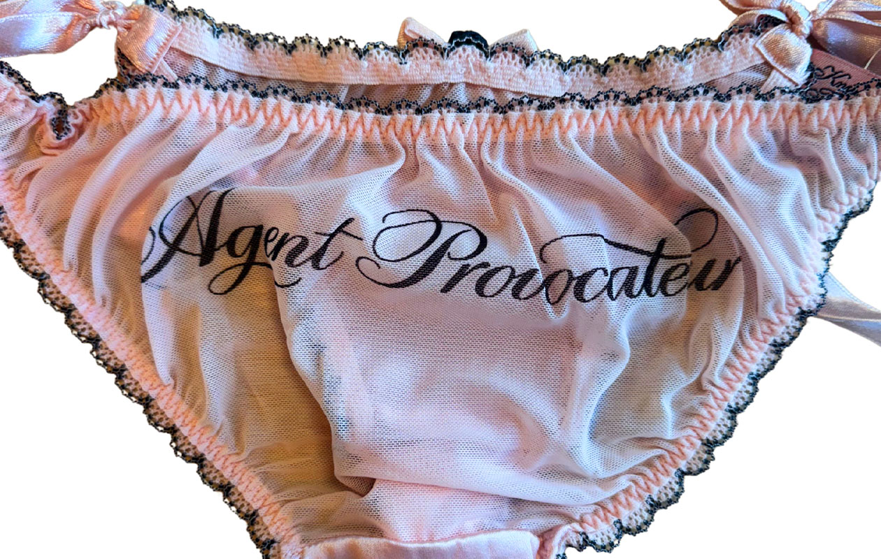Roze luxueuze slip Agent Provocateur