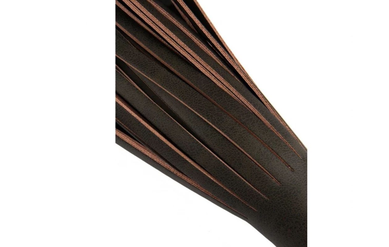 Stijlvolle Lodbrock zweep van hout en leer