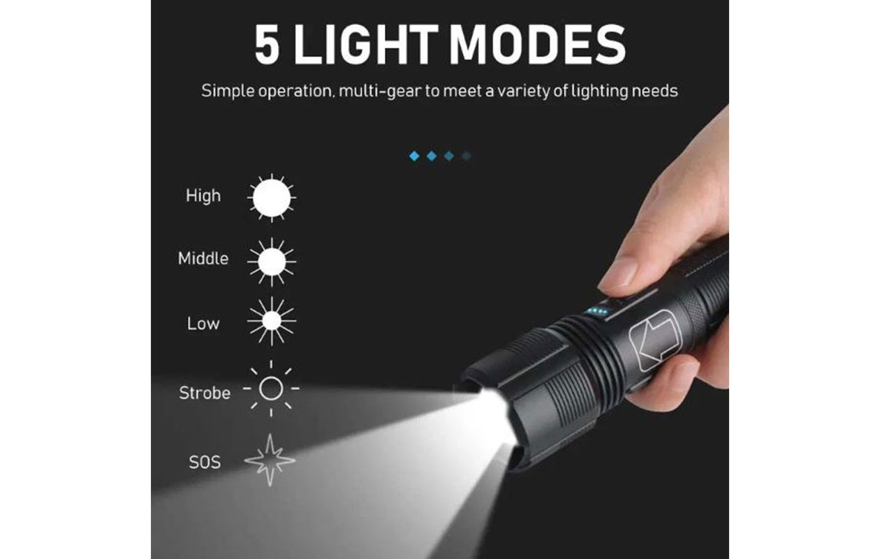 Lampe de poche rechargeable Blazora
