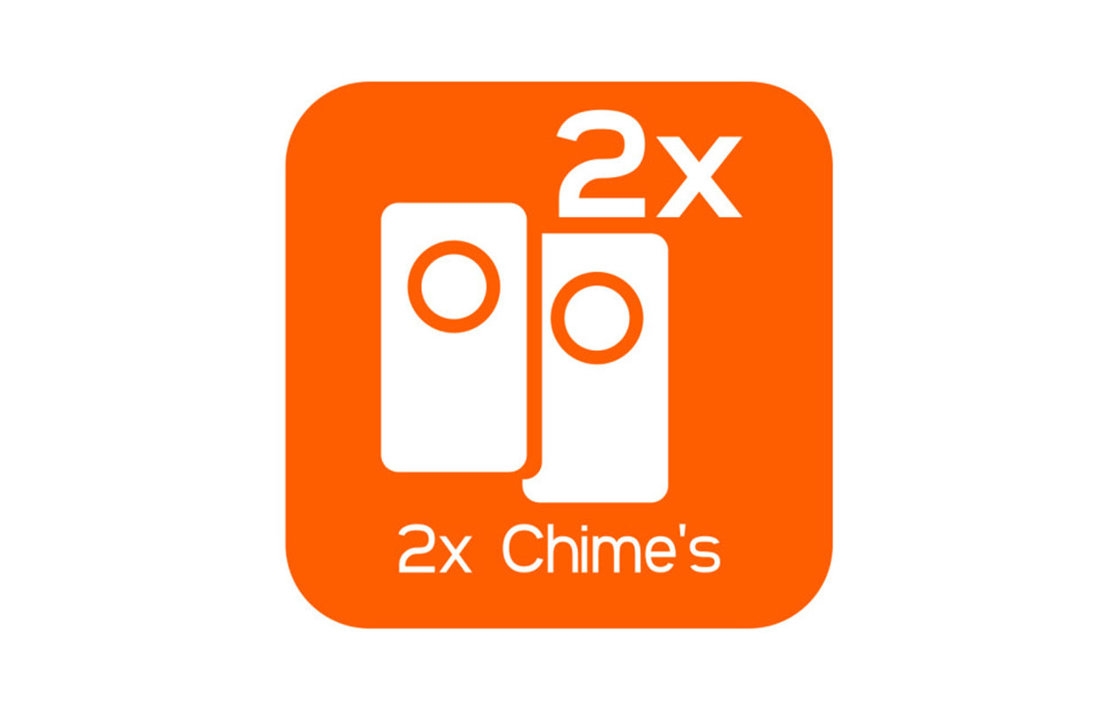 Sonnette sans fil avec 2 récepteurs – Noir