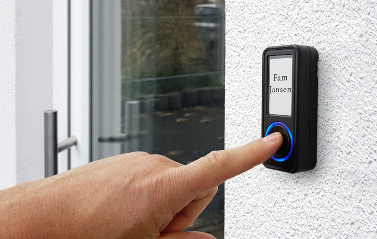 Sonnette sans fil avec 2 récepteurs – Noir