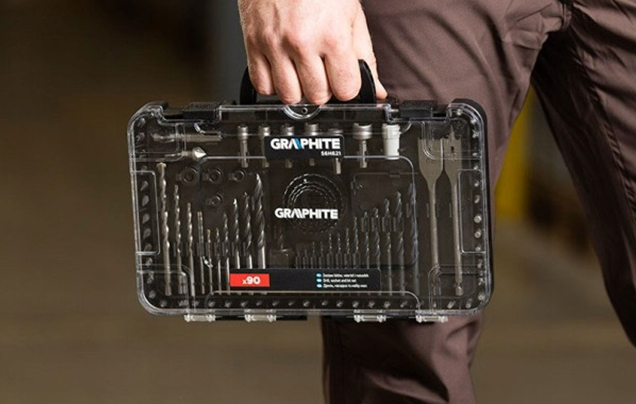 GRAPHITE – Set de forets et embouts 90 pièces