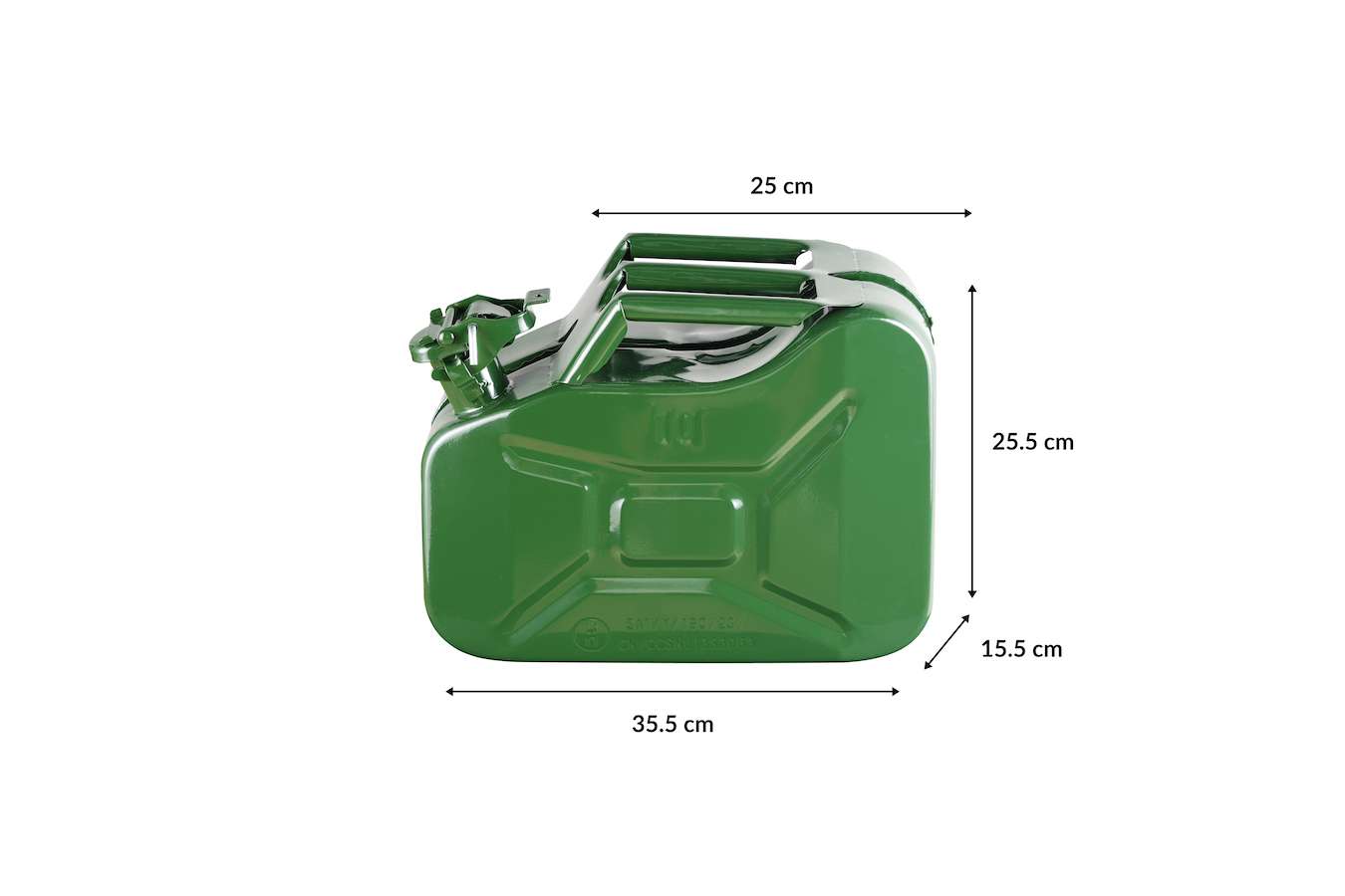Green Series - Metalen Jerrycan - 10 Liter - Legergroen