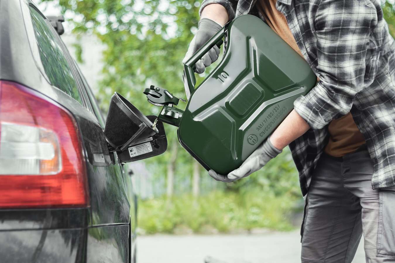 Green Series - Metalen Jerrycan - 10 Liter - Legergroen