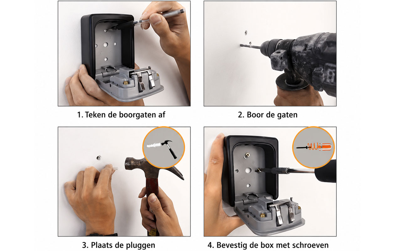 Boîte de sécurité Lockla avec serrure
