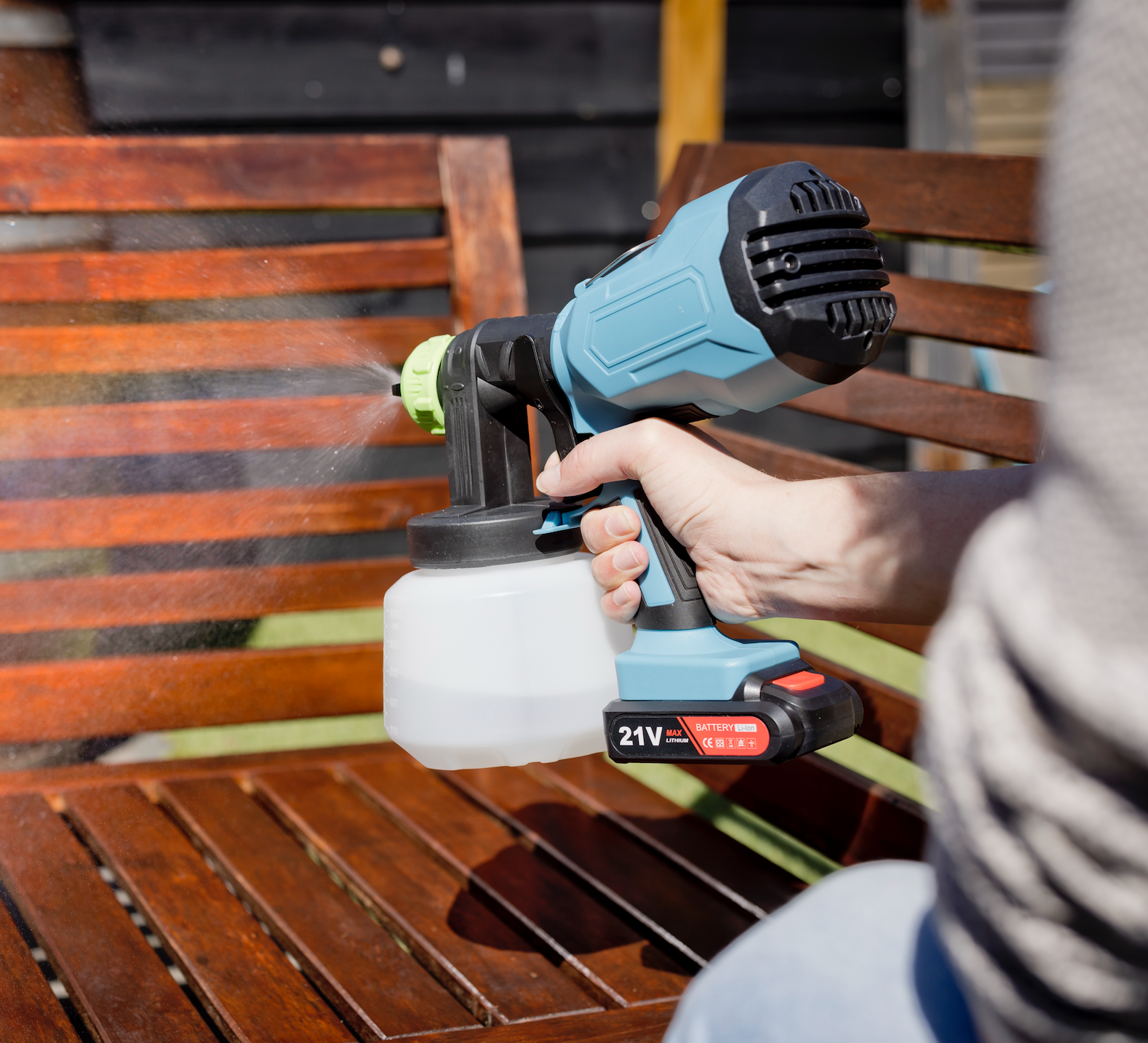 QLT - verfspuit met accu