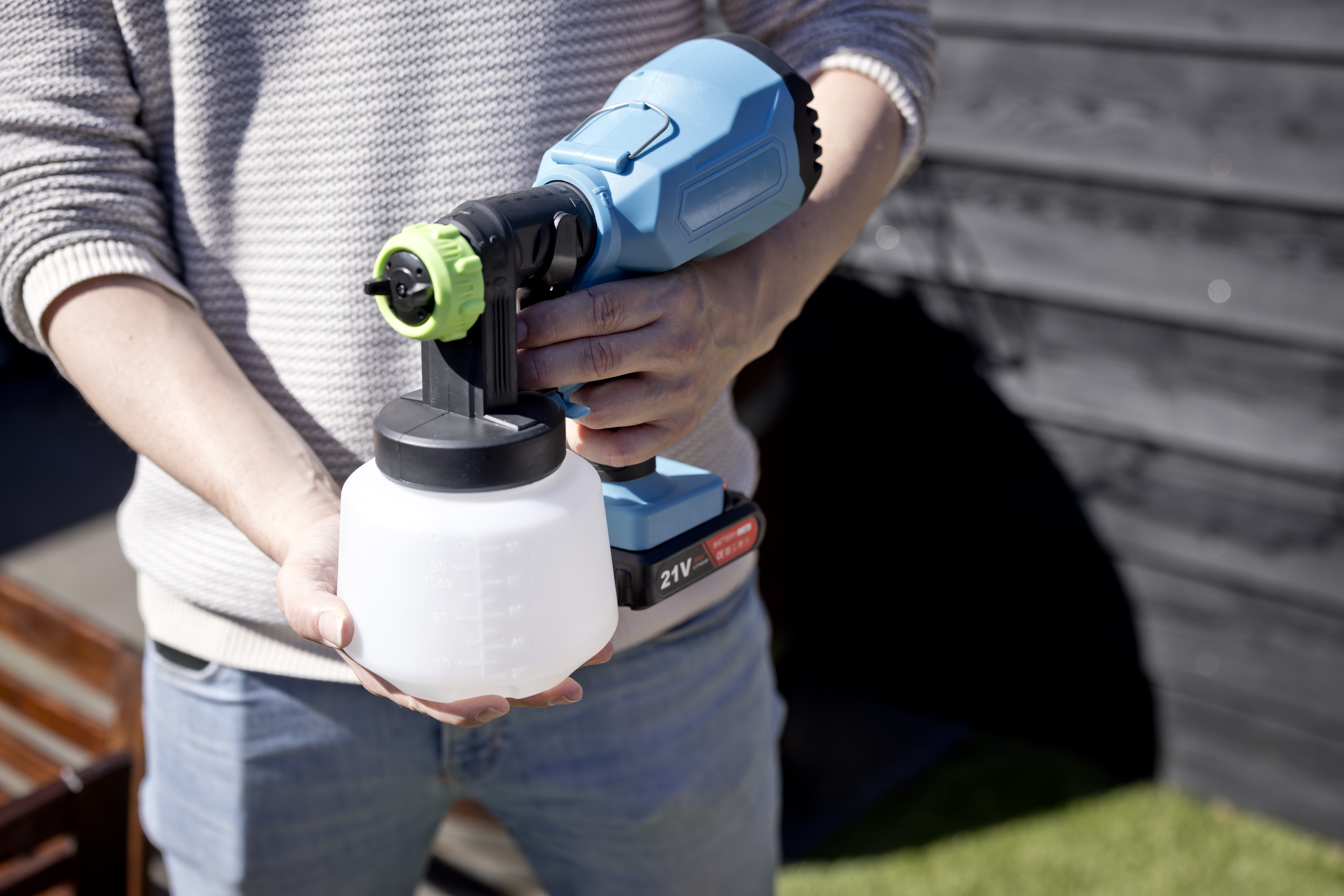 QLT - verfspuit met accu