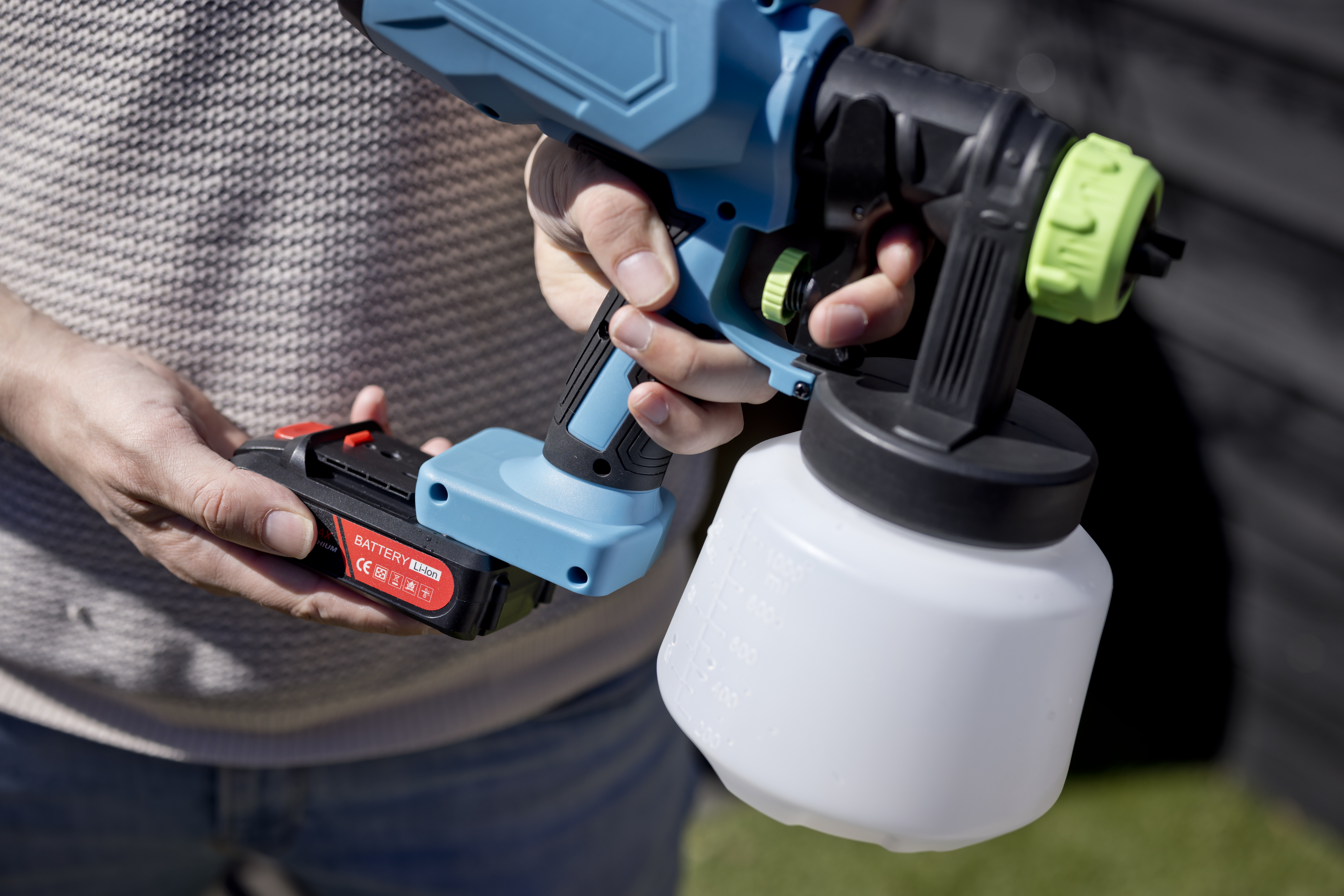 QLT - verfspuit met accu